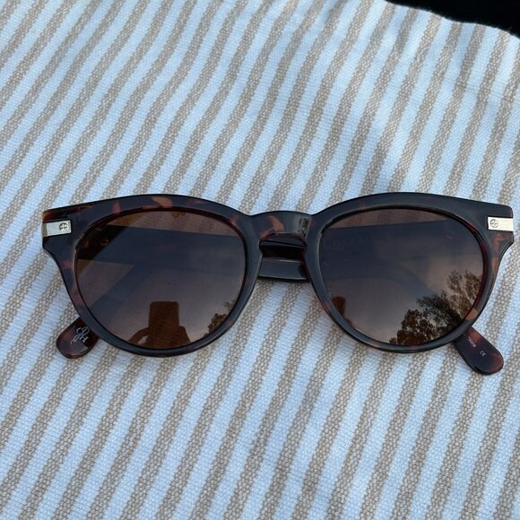 Cole Haan C16090 21 Polarized Retro Sunglasses Tortoise Brown Polarized - Picture 8 of 9